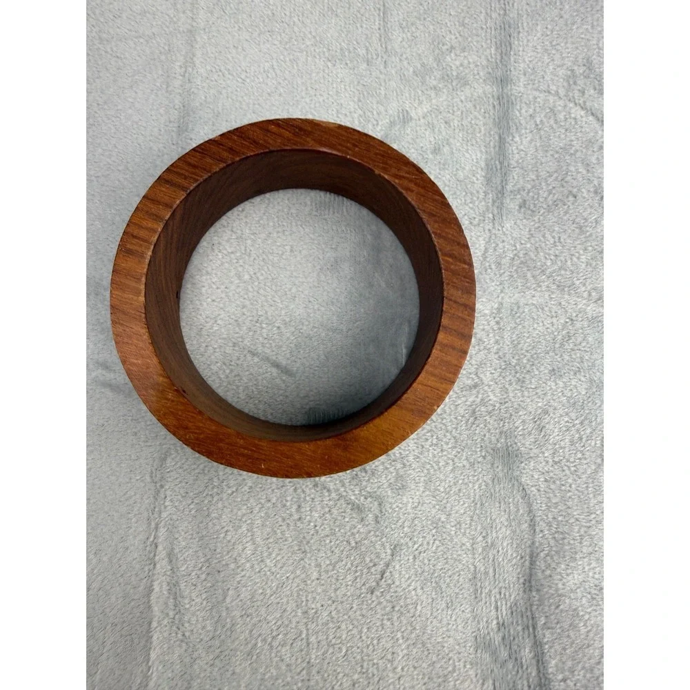 Vintage Wood Bangle Bracelet‎ 8.5
